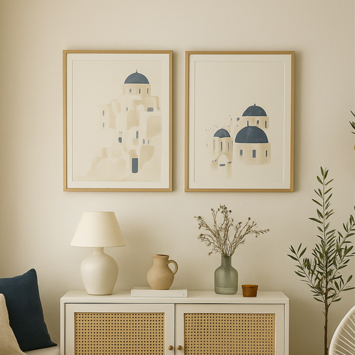 Set de cuadros "Santorini"