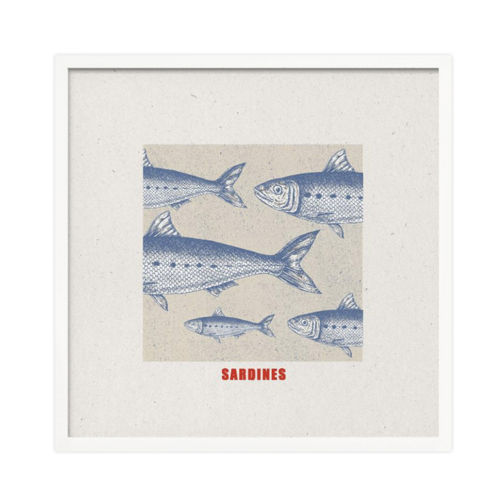 Cuadro "Blue Fish Harmony"
