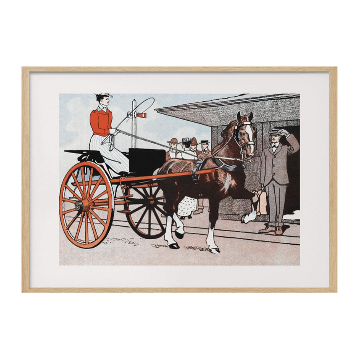 Cuadro "Woman In a Horse Carriage"