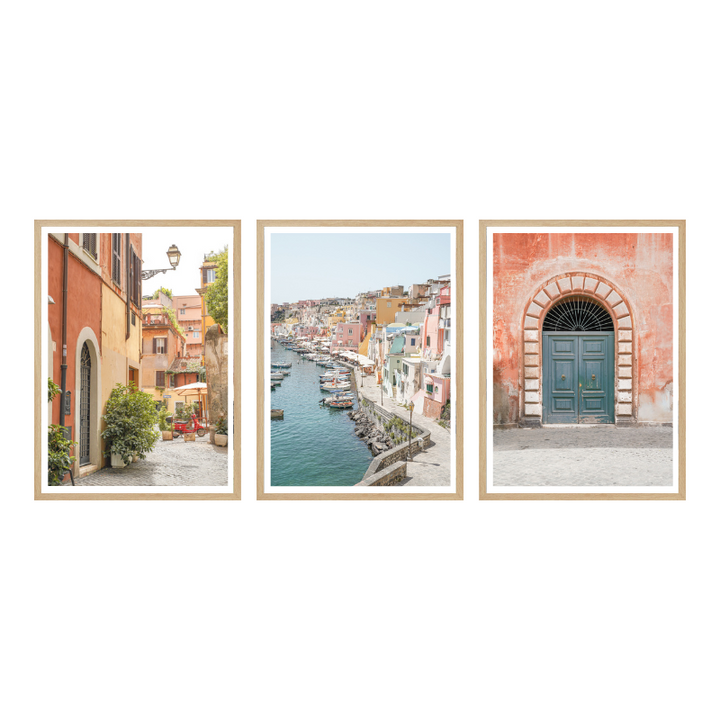 Set de cuadros "Italian Summer Walk"