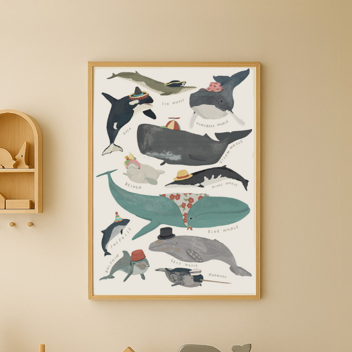 Cuadro "Whales In Hats"