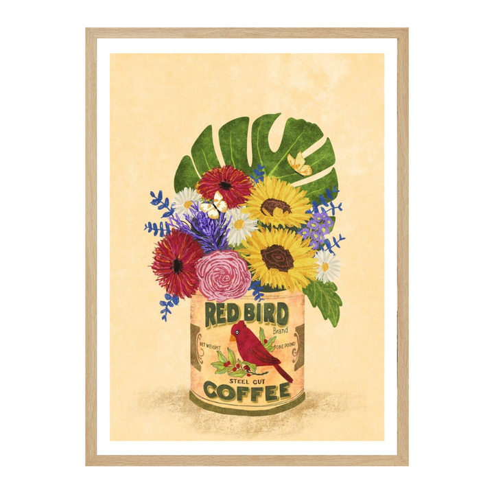 Cuadro "Flowers In a Vintage Coffee Can"