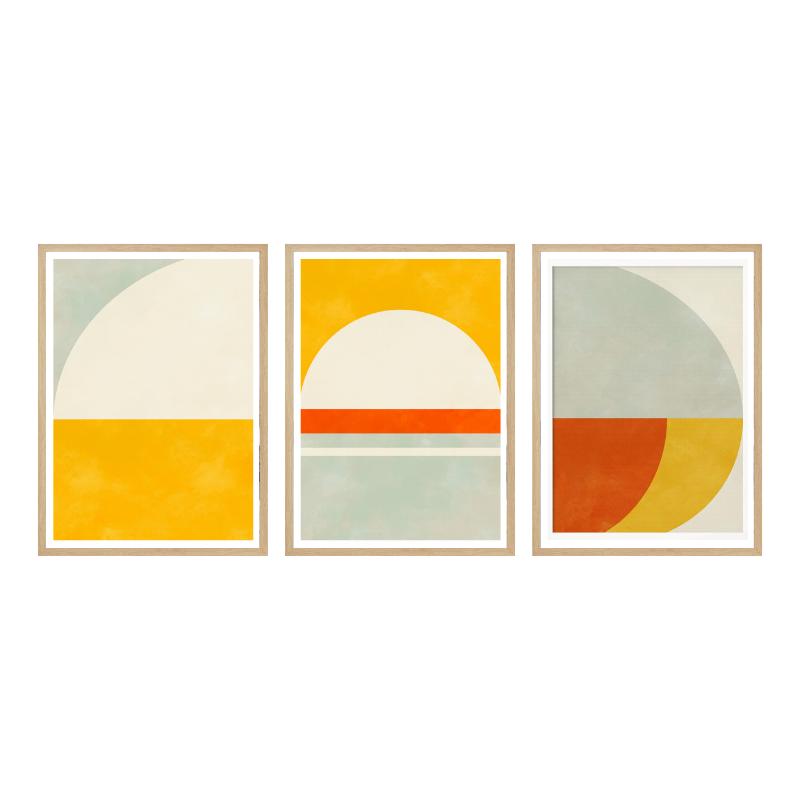 Set de cuadros "Solar Rhythm"