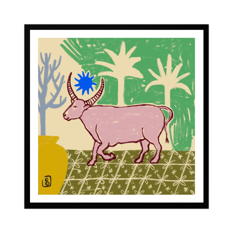 Cuadro "Azure Horned Oasis"