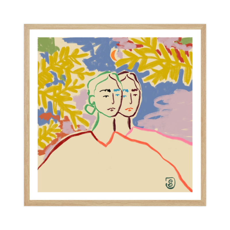 Cuadro "Dual Serenity"