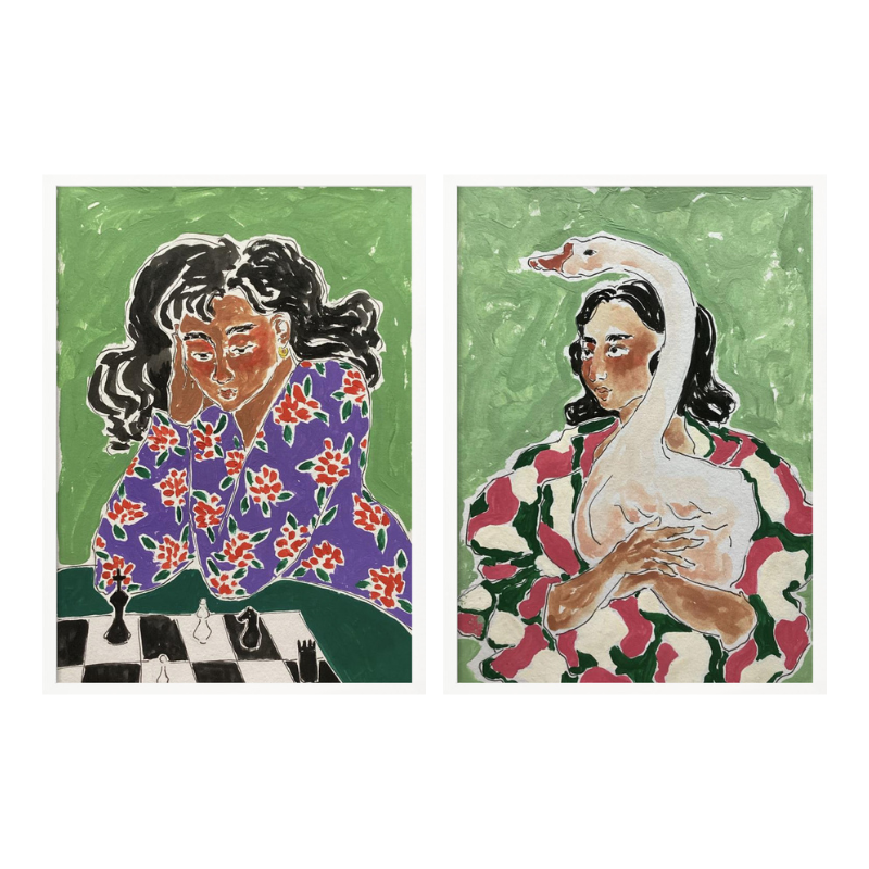 Set de cuadros "Green Thoughts"