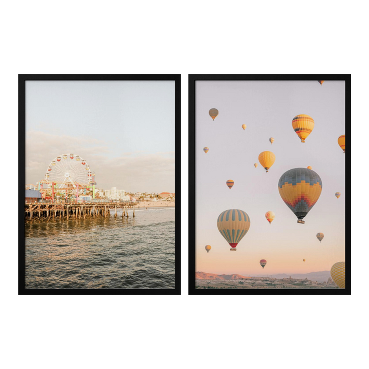 Set de cuadros "Golden Hour Dreams"