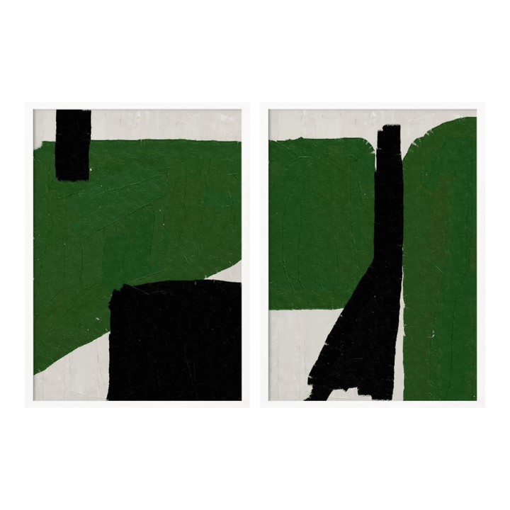 Set de cuadros "Abstract Terrain"