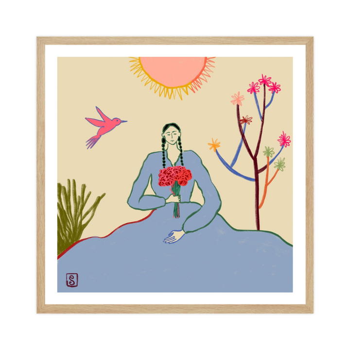 Cuadro "Serene Blossom Embrace"