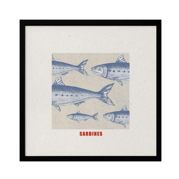 Cuadro "Blue Fish Harmony"