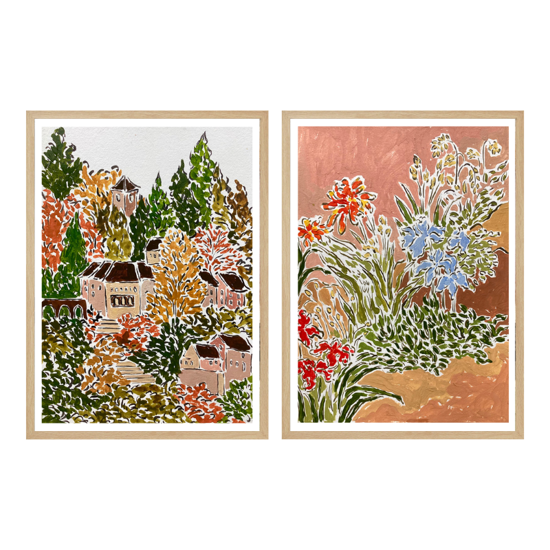 Set de cuadros "Autumn Garden"