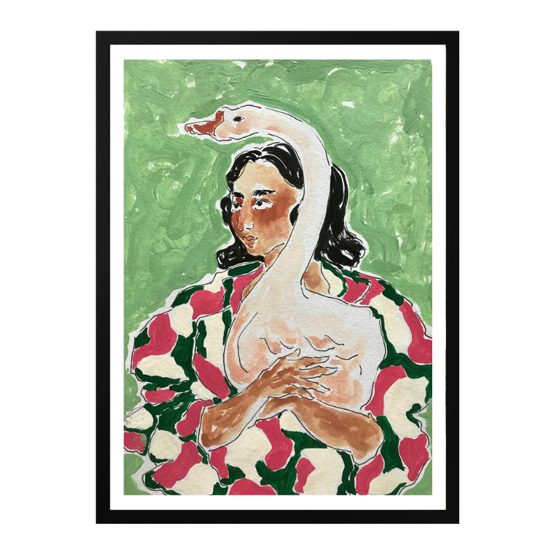 Cuadro "Girl With Swan"