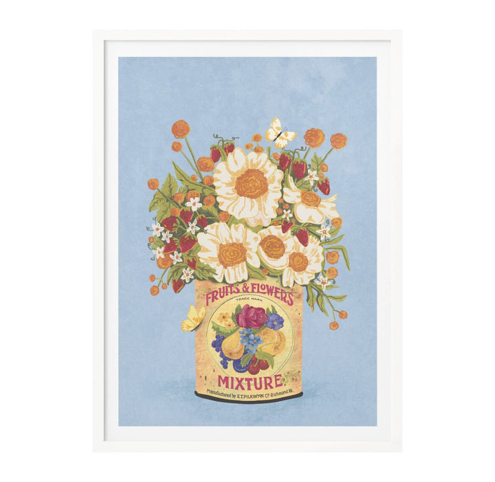 Cuadro "Flowers in a vintage tea can"