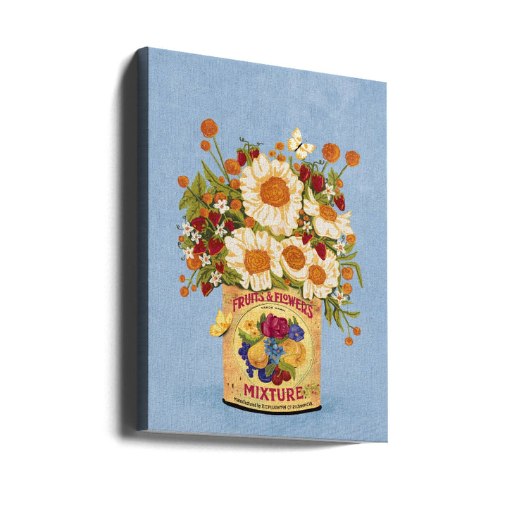 Cuadro "Flowers in a vintage tea can"