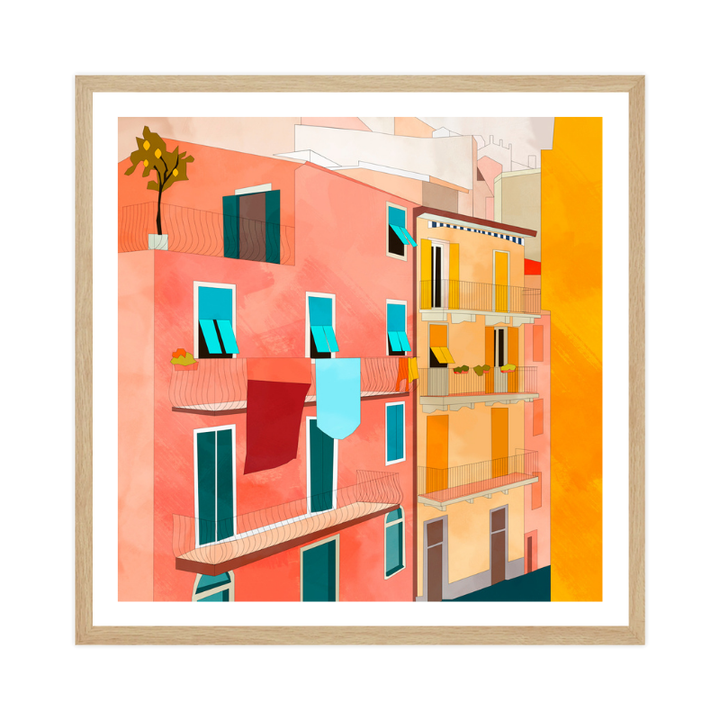 Cuadro "Little Italy Houses"