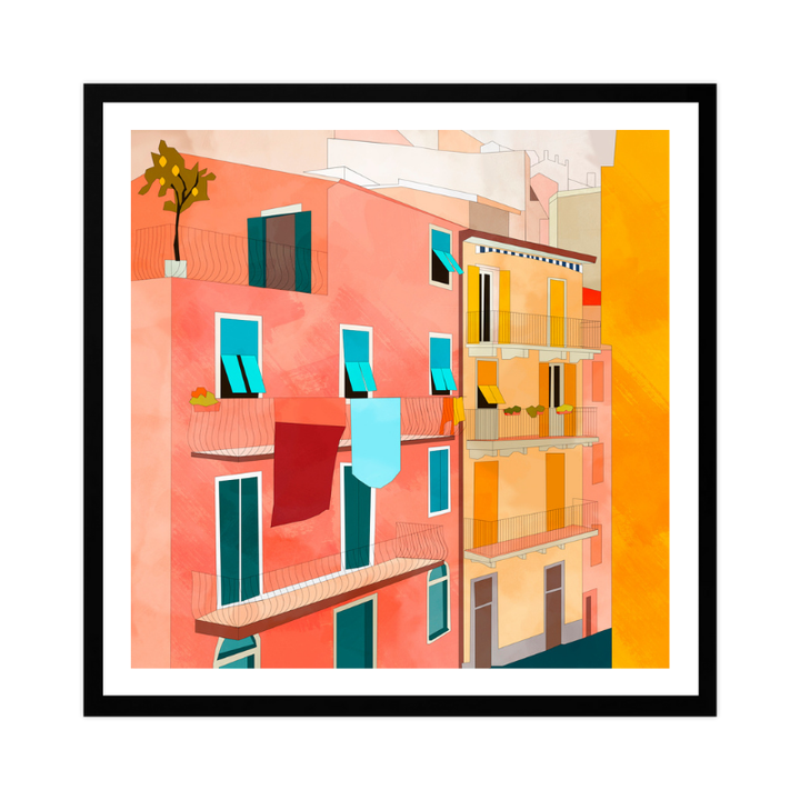 Cuadro "Little Italy Houses"