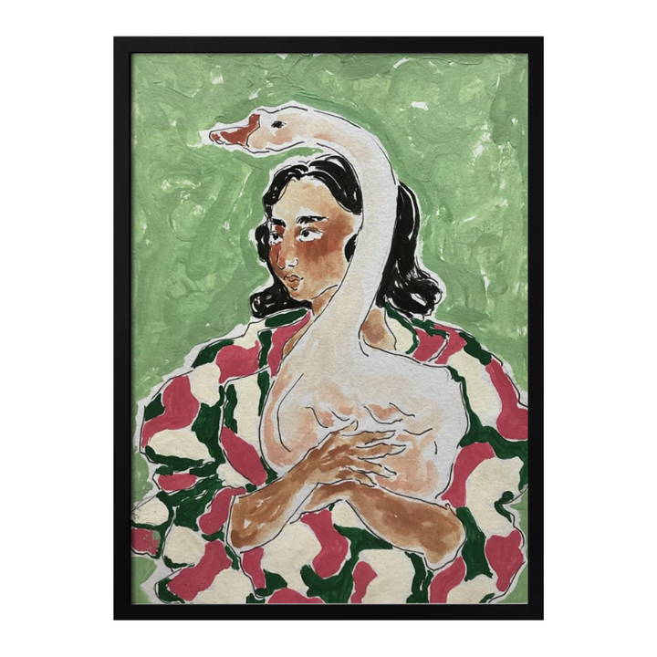 Cuadro "Girl With Swan"