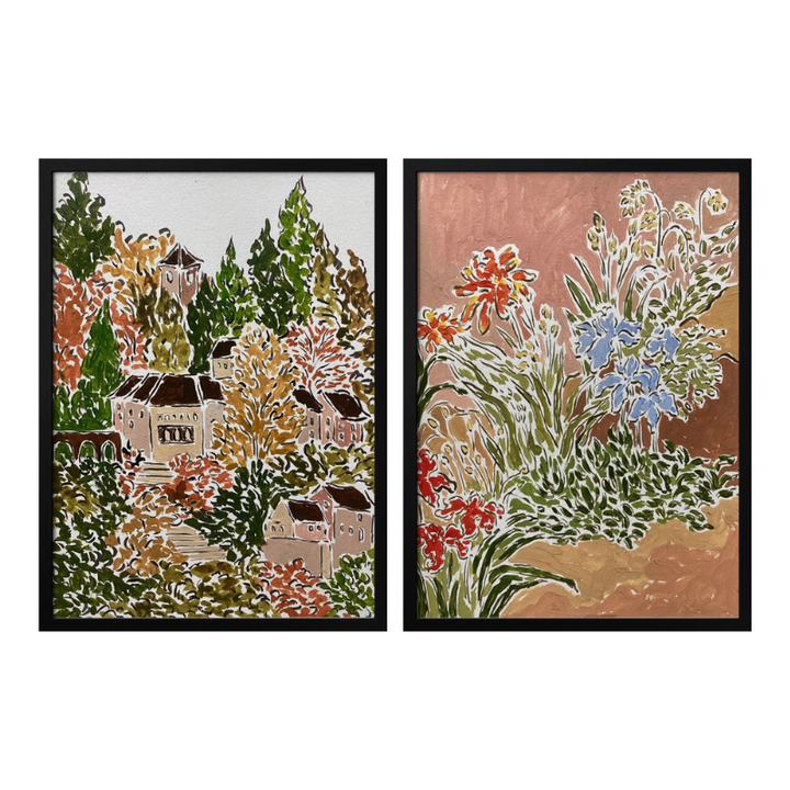 Set de cuadros "Autumn Garden"