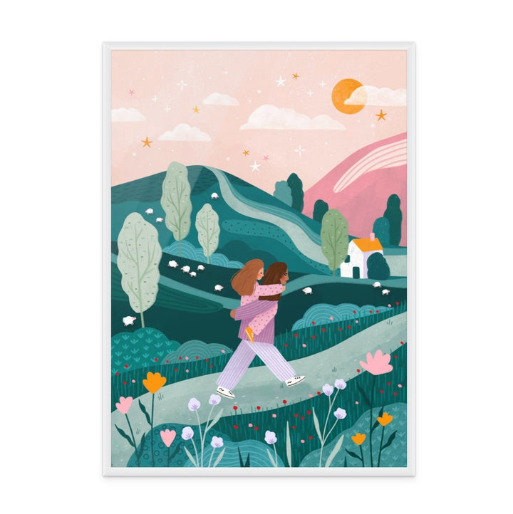 Cuadro "Mummy Daughter Countryside Walk"