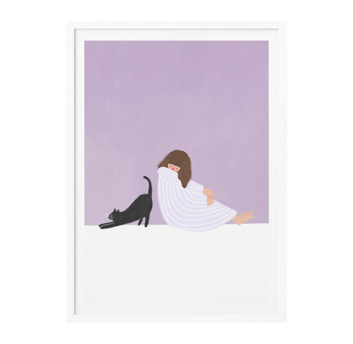 Cuadro "Girl and Cat"