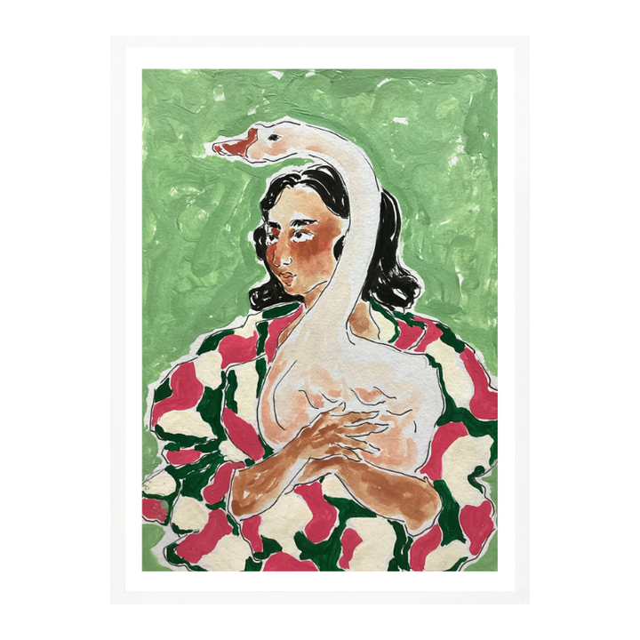 Cuadro "Girl With Swan"