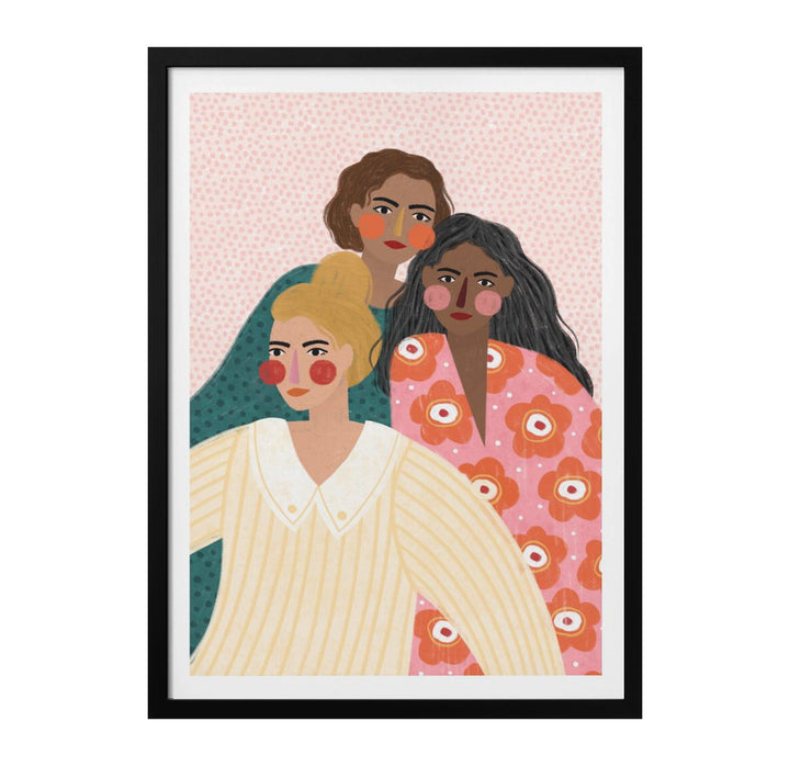 Girl Friends Art Print
