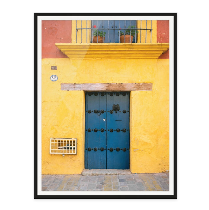 Cuadro "Blue and Yellow | Oaxaca, Mexico"