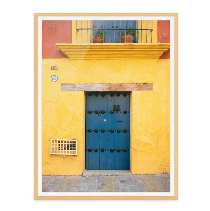 Cuadro "Blue and Yellow | Oaxaca, Mexico"
