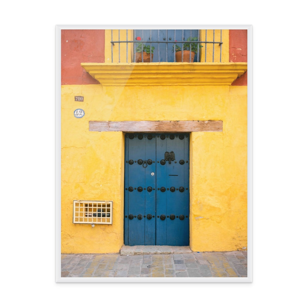 Cuadro "Blue and Yellow | Oaxaca, Mexico"