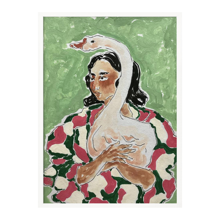 Cuadro "Girl With Swan"