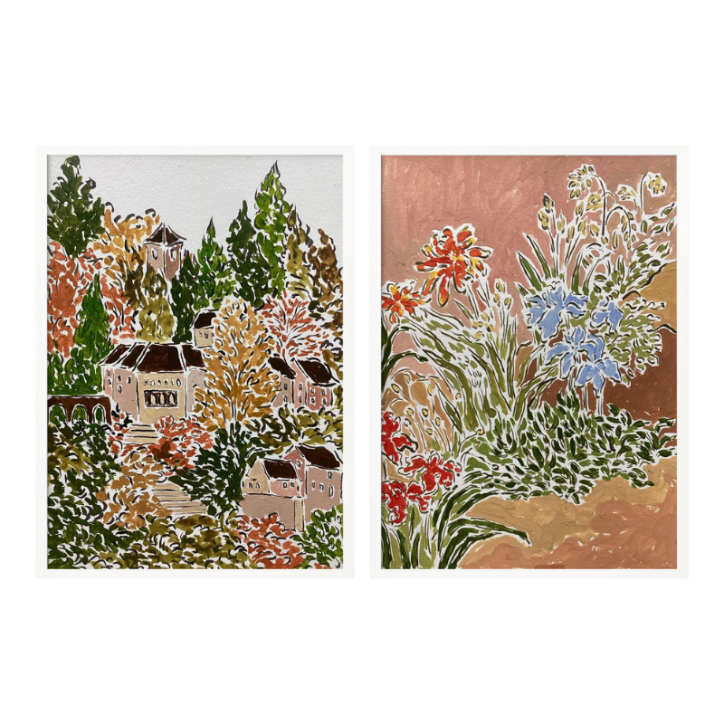 Set de cuadros "Autumn Garden"