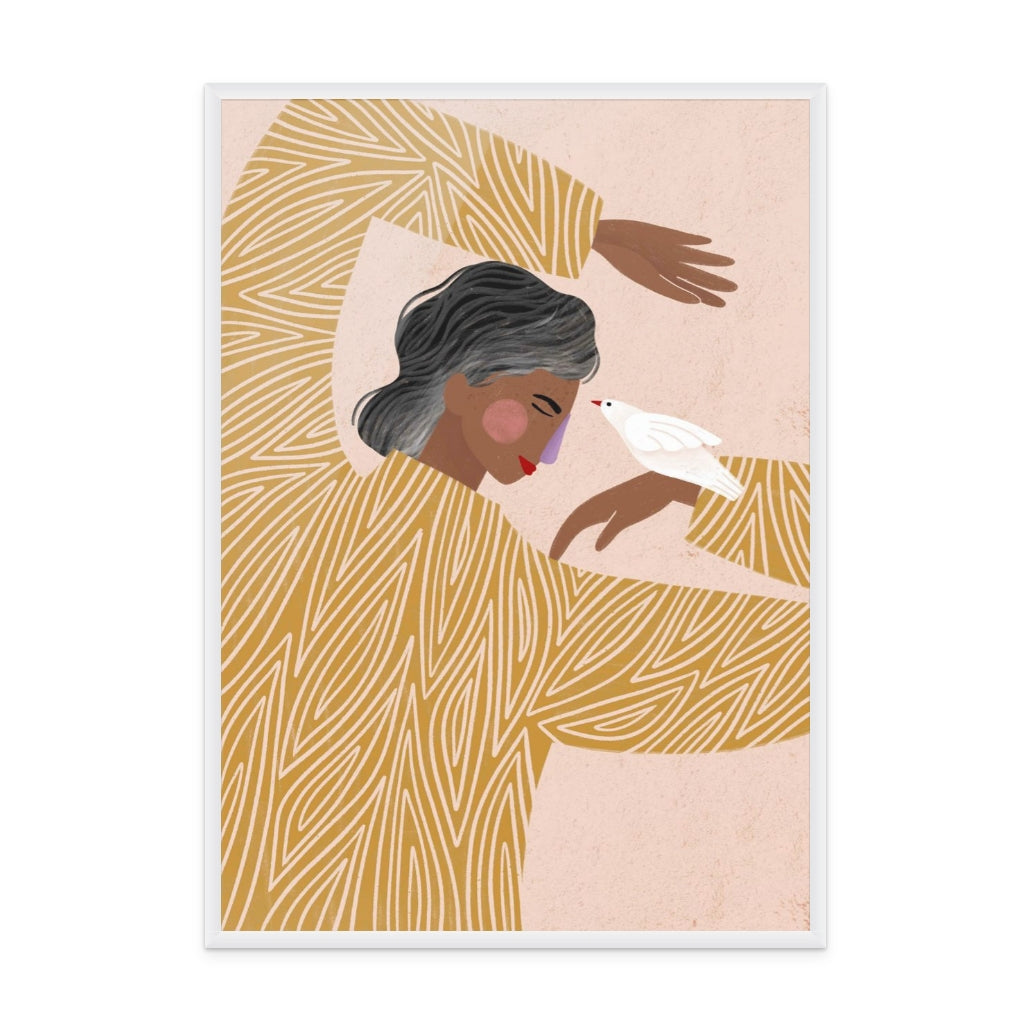 Cuadro "The Woman With The Bird"