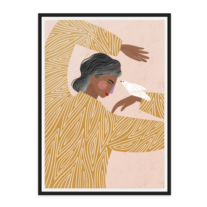 Cuadro "The Woman With The Bird"