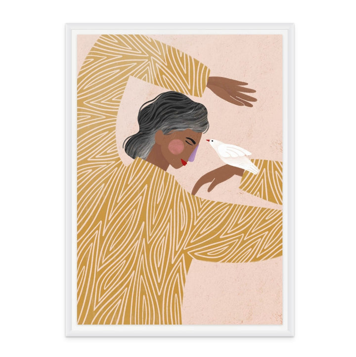 Cuadro "The Woman With The Bird"