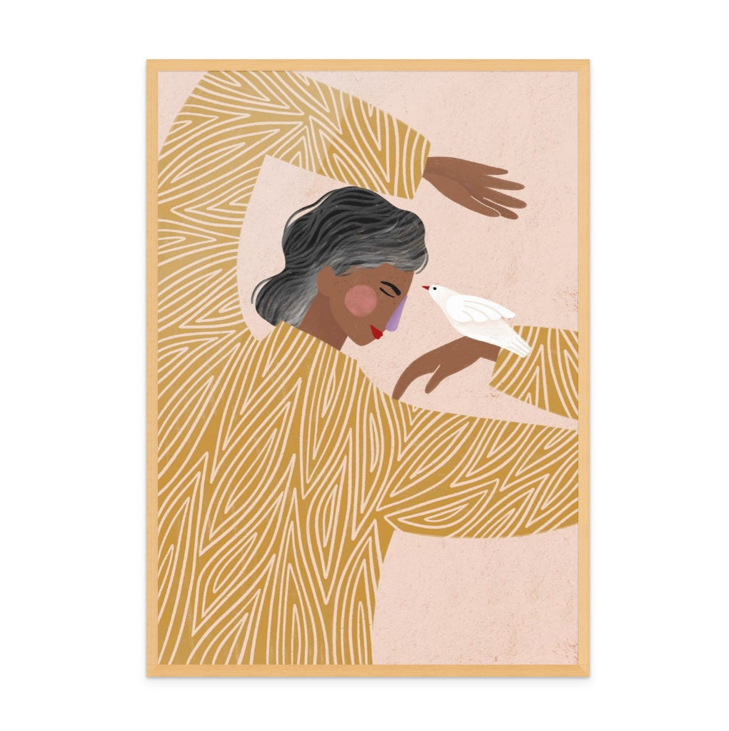 Cuadro "The Woman With The Bird"