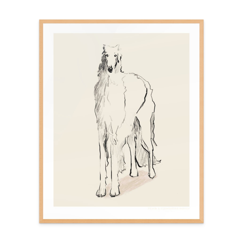 Cuadro "Pandc Borzoi russian"