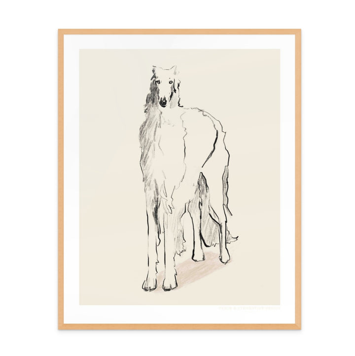 Cuadro "Pandc Borzoi russian"