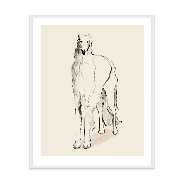 Cuadro "Pandc Borzoi russian"