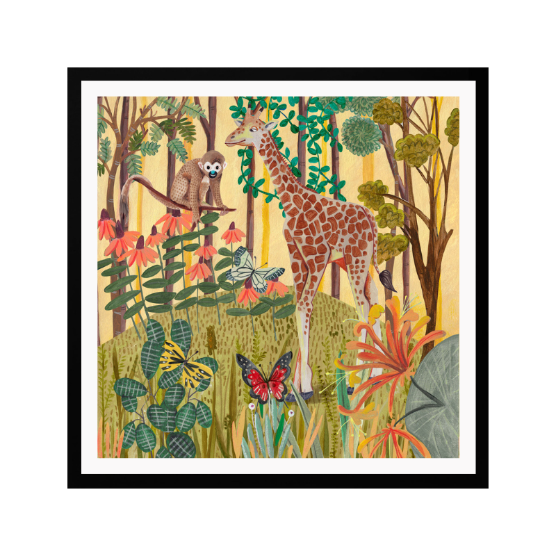 Cuadro "Giraffe in nature"