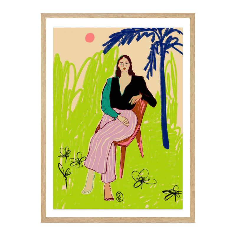 Cuadro "Relaxed Woman"