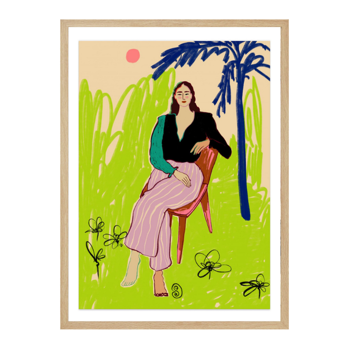 Cuadro "Relaxed Woman"