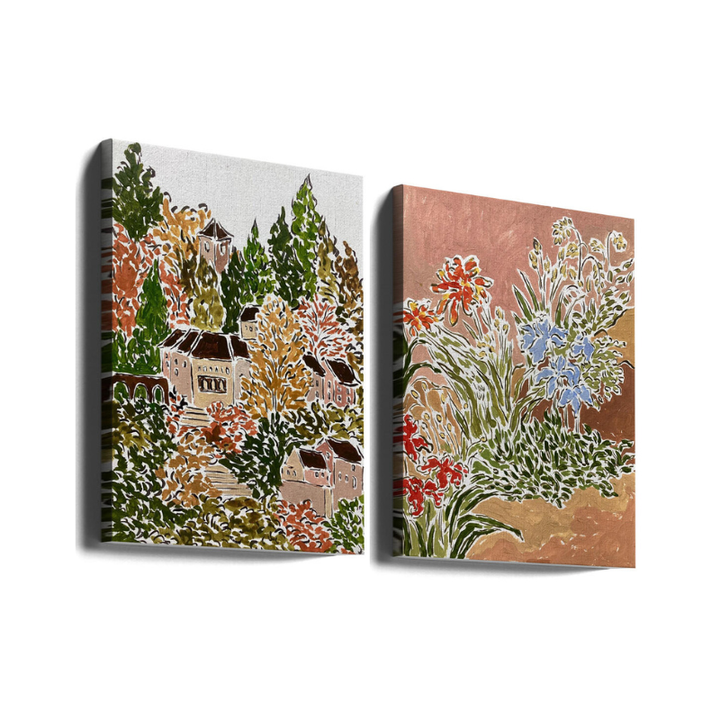 Set de cuadros "Autumn Garden"