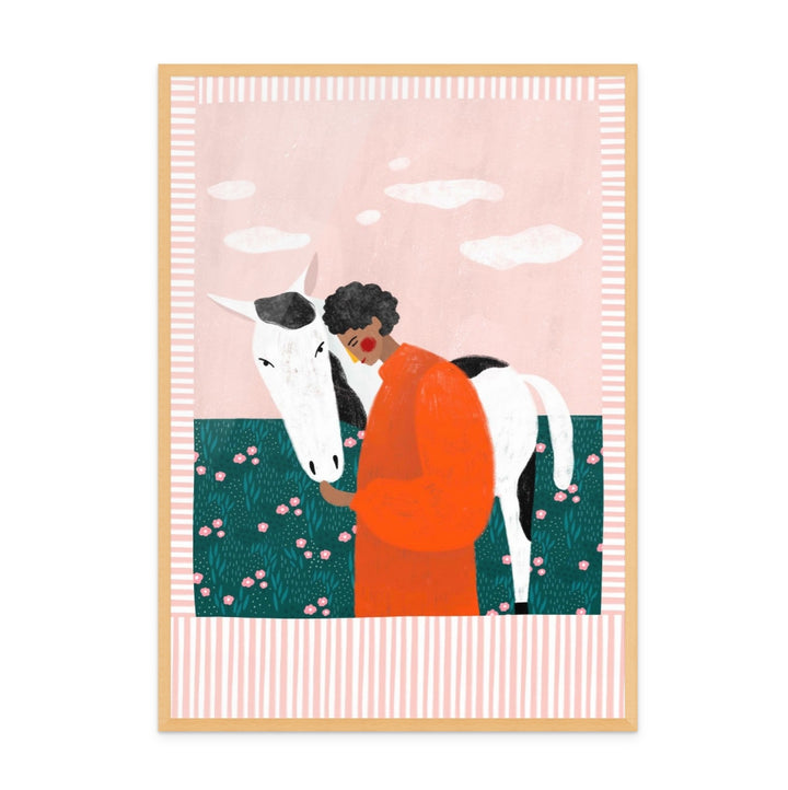 Cuadro "Girl and Horse"