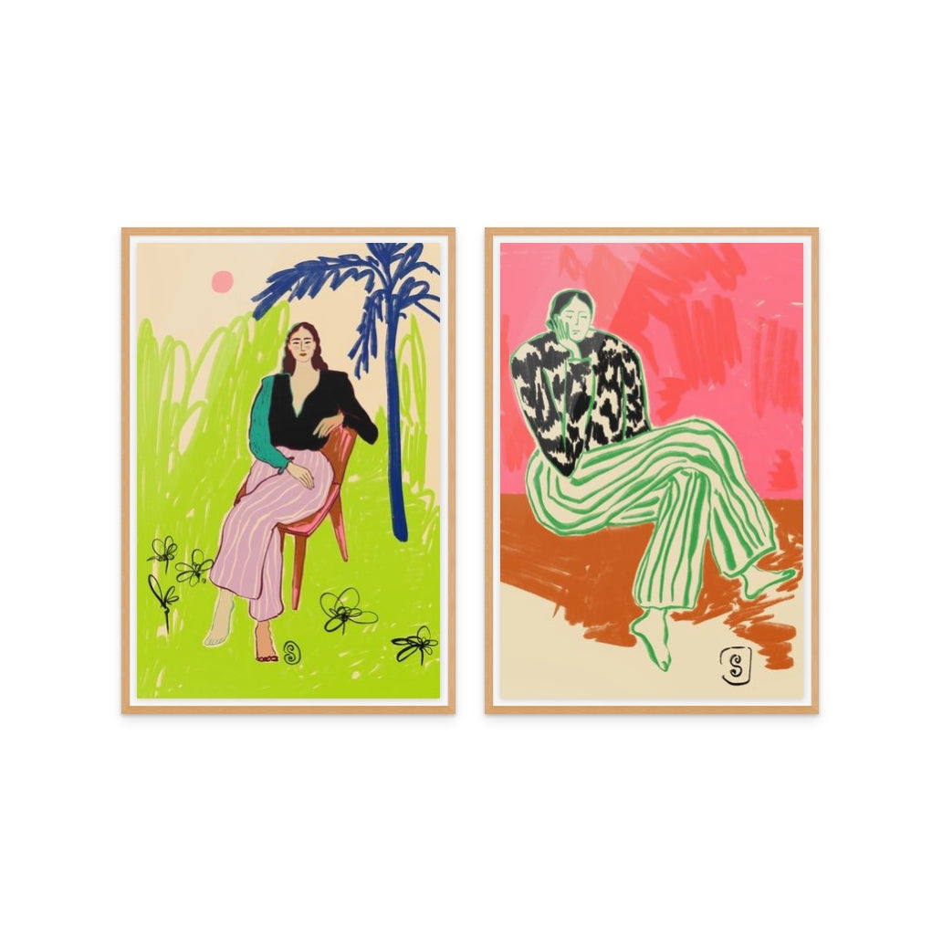 Set de cuadros "Bold & Barefoot"