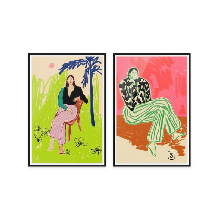 Set de cuadros "Bold & Barefoot"