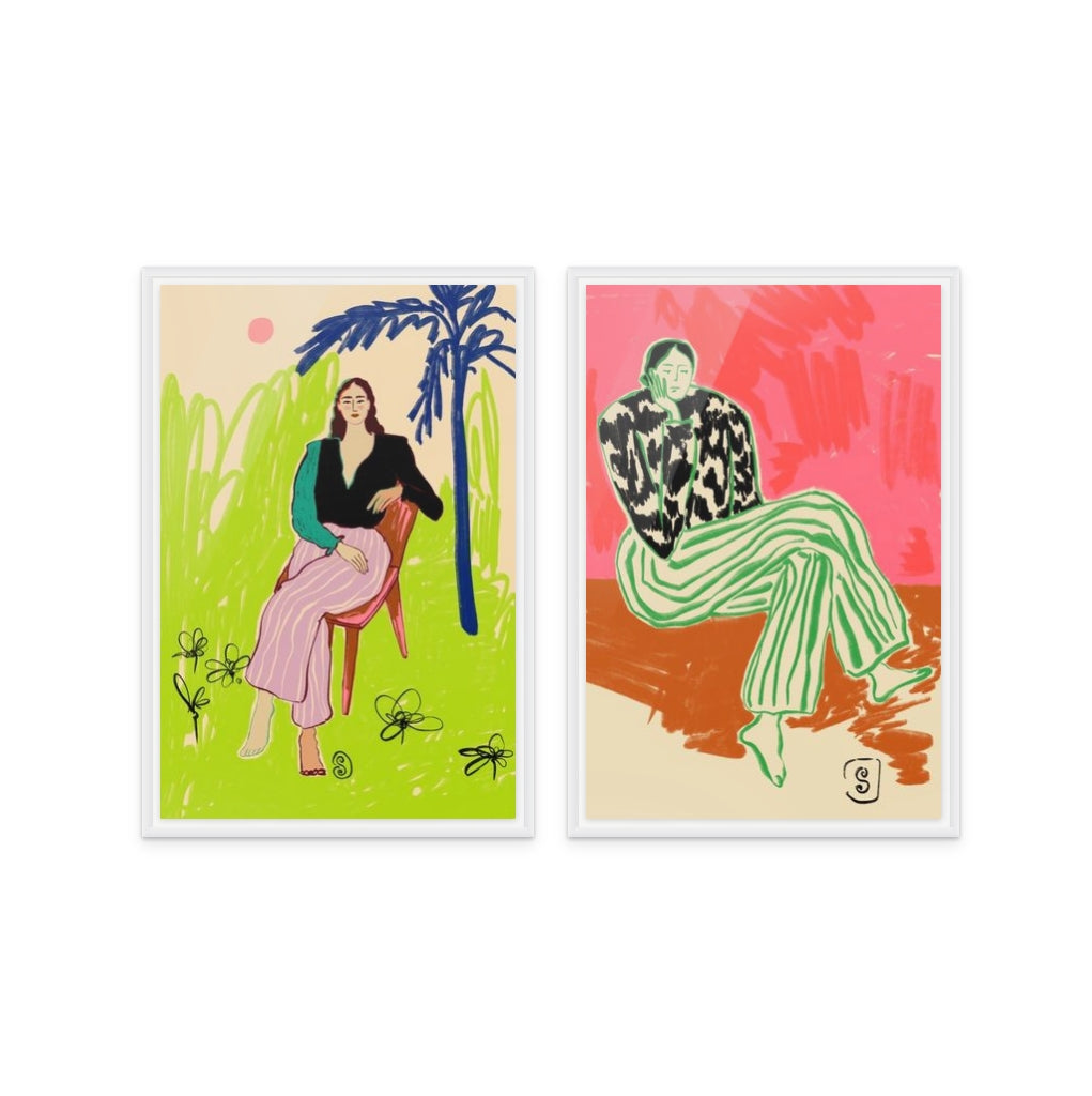 Set de cuadros "Bold & Barefoot"