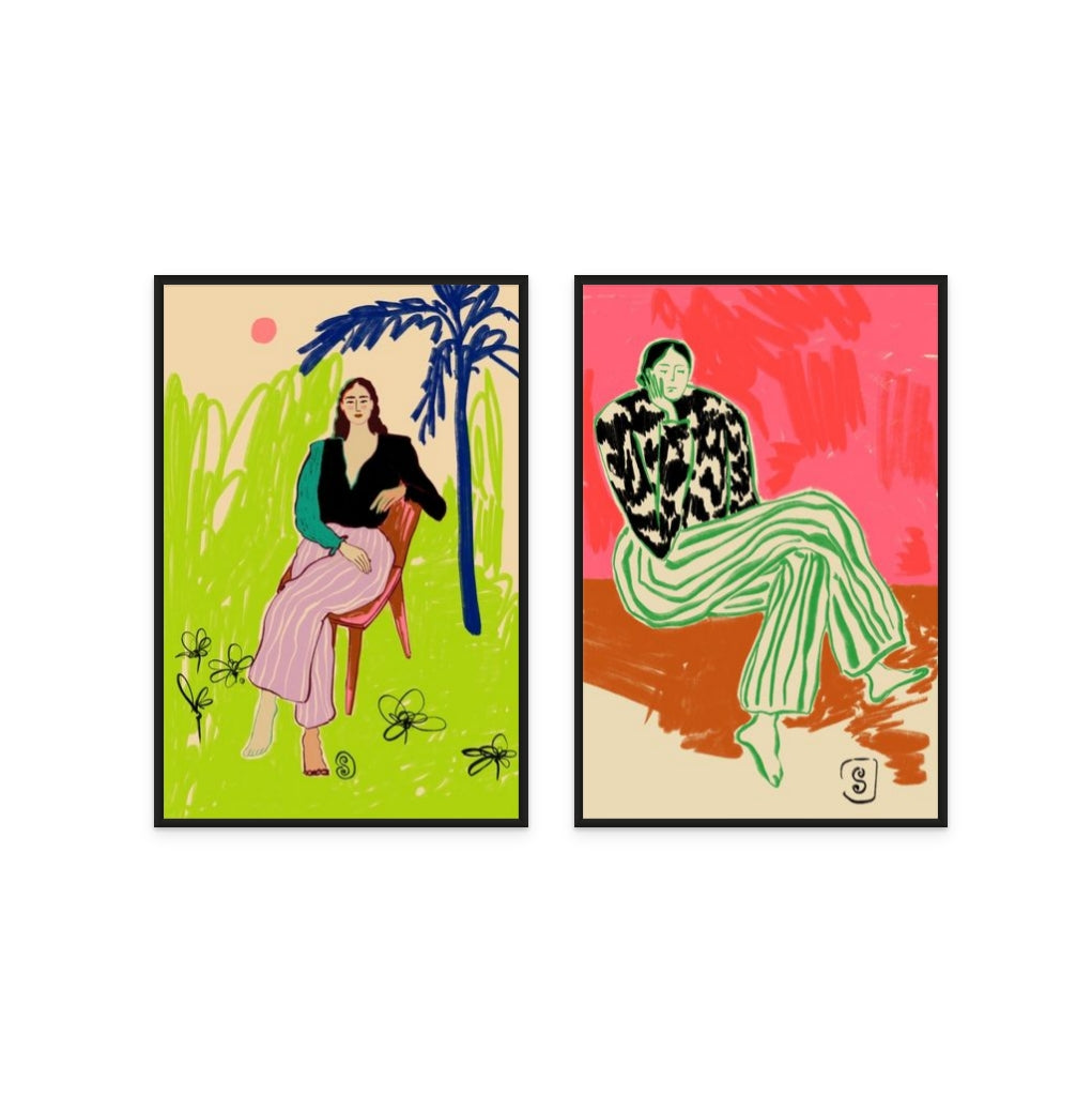 Set de cuadros "Bold & Barefoot"