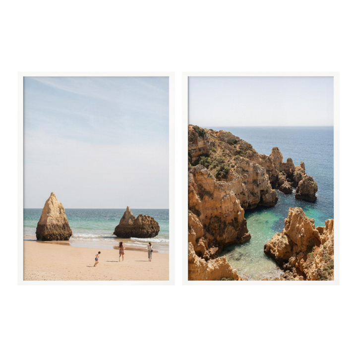 Set de cuadros "Golden Algarve Escape"