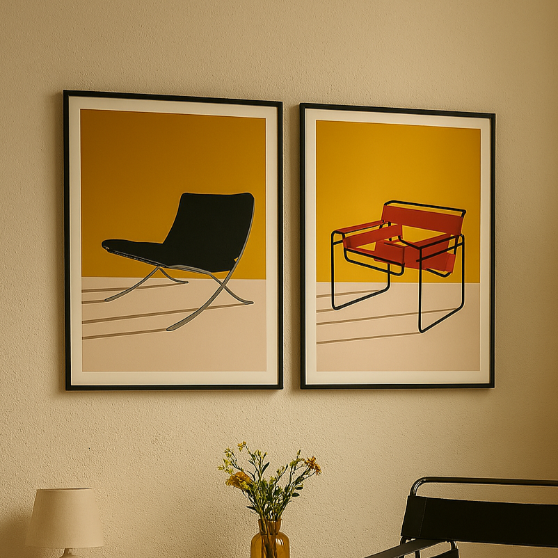 Cuadro "Barcelona Chair By Mies Van Der Rohe"