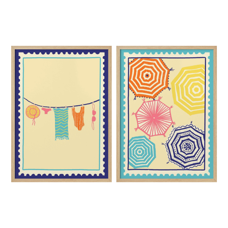 Set de cuadros "Beach Shades"